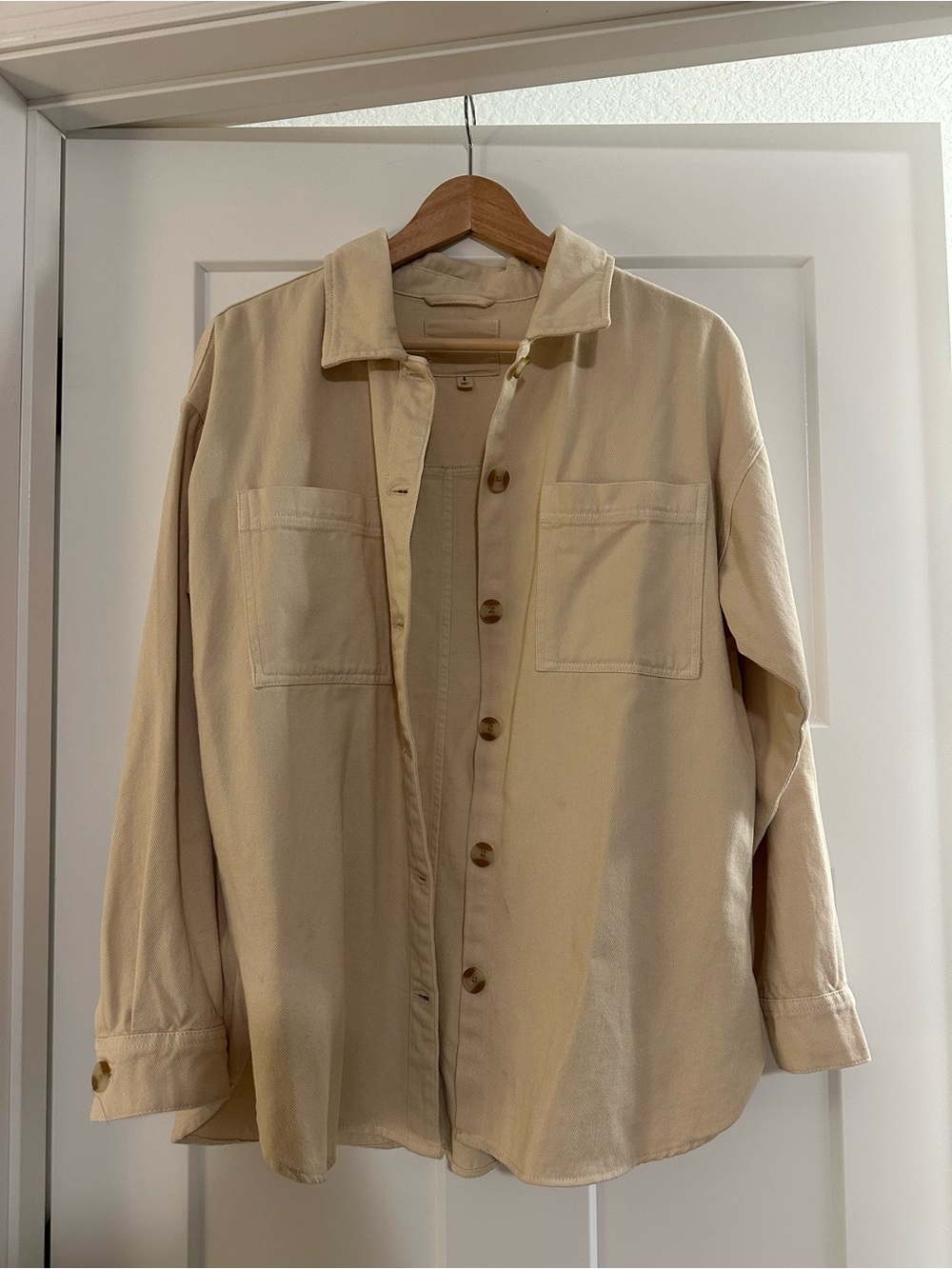 Thread & Supply Light Beige Shacket